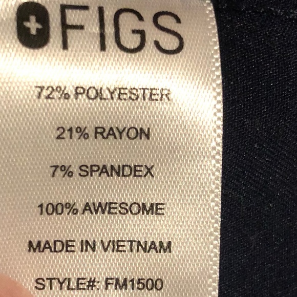 FIGS Mens Technical Collection Scrub Top Navy Blue Style FM1500 Size XXL - Picture 13 of 16